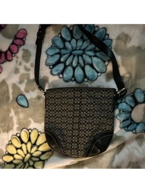 Coach Black Signature Small Crossbody Bag